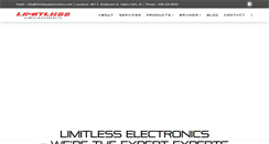Desktop Screenshot of limitlesselectronics.com
